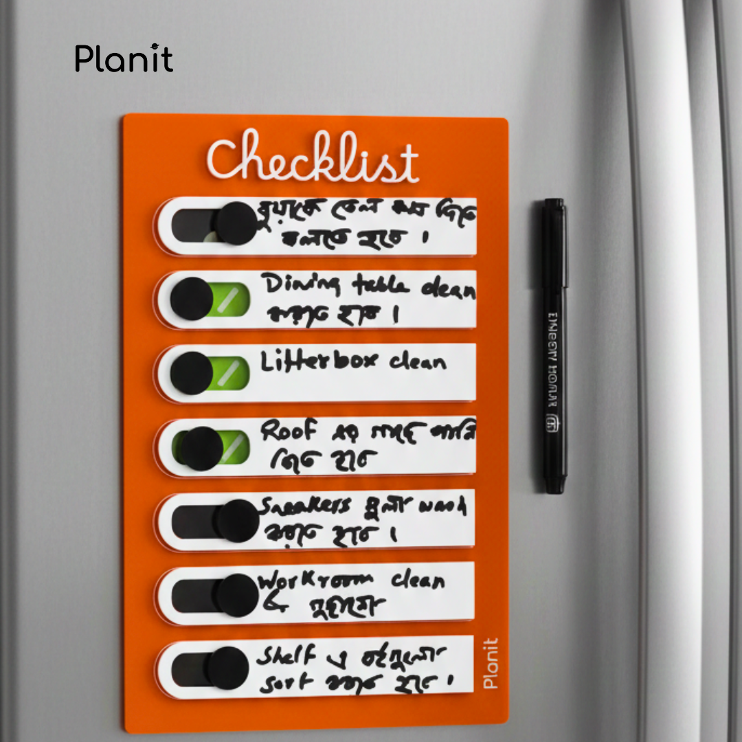 Checklist Tracker (With both Stand and Magnet)