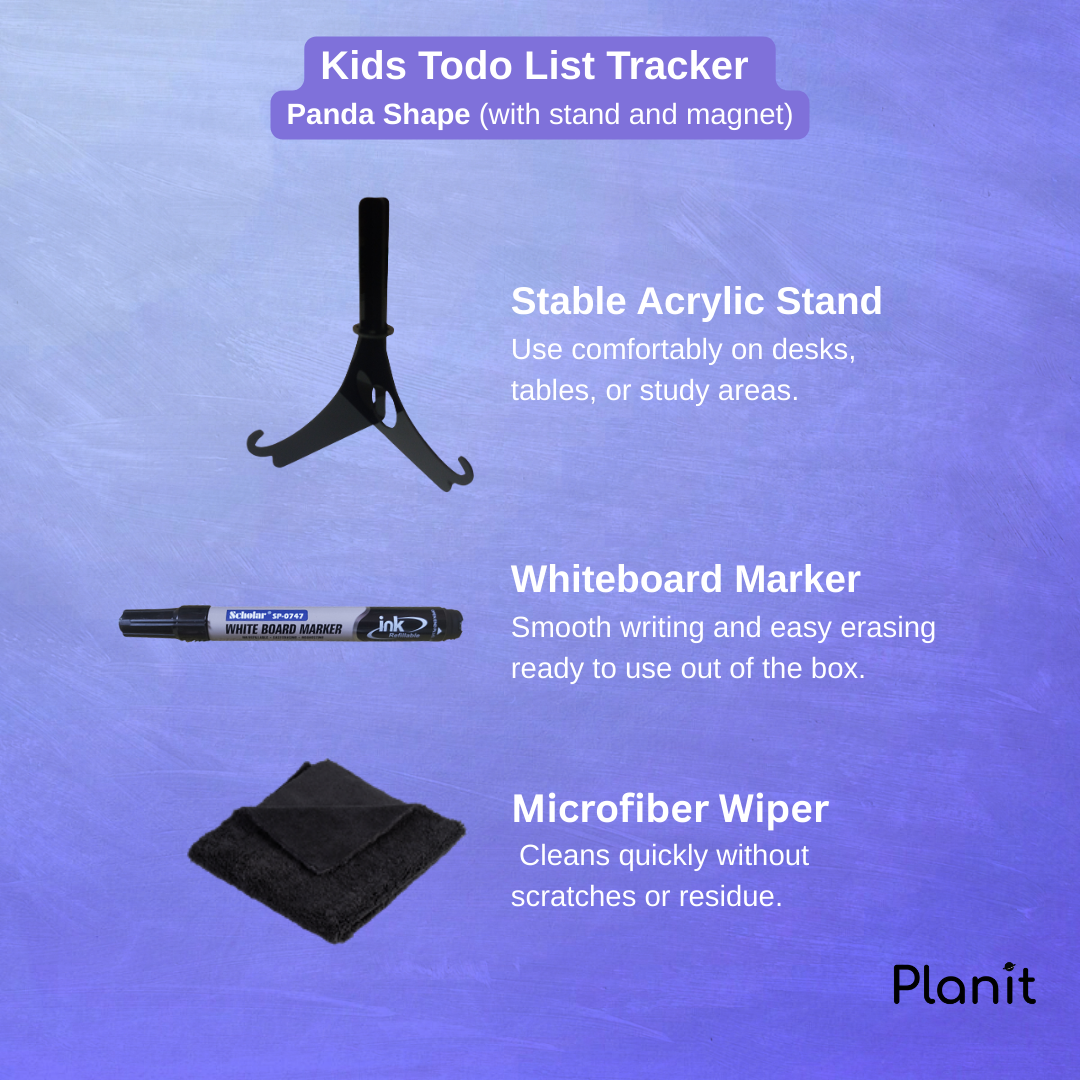 Kids Todo List Tracker (with stand and magnet)