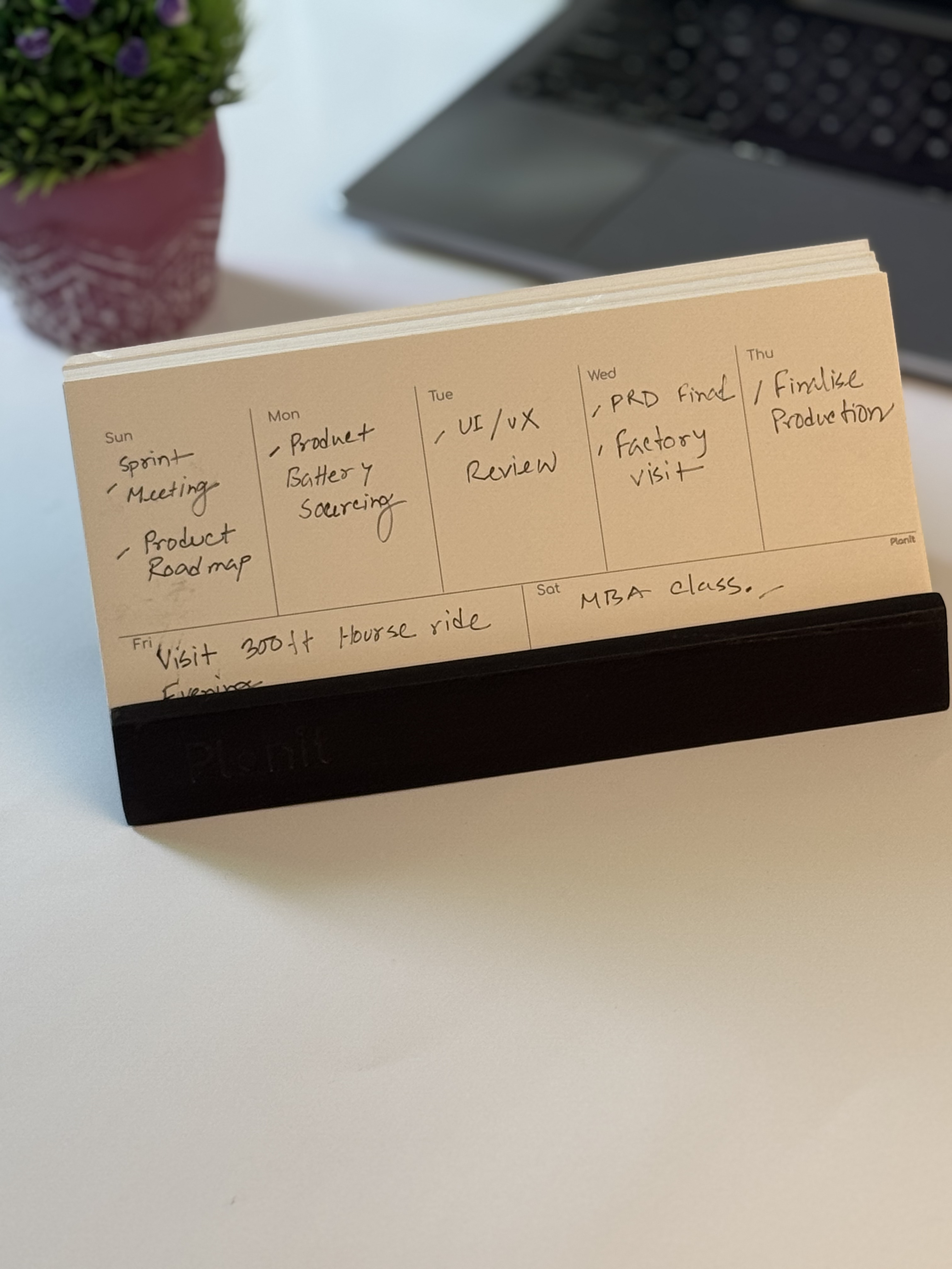 Planit Analog Weekly Planner