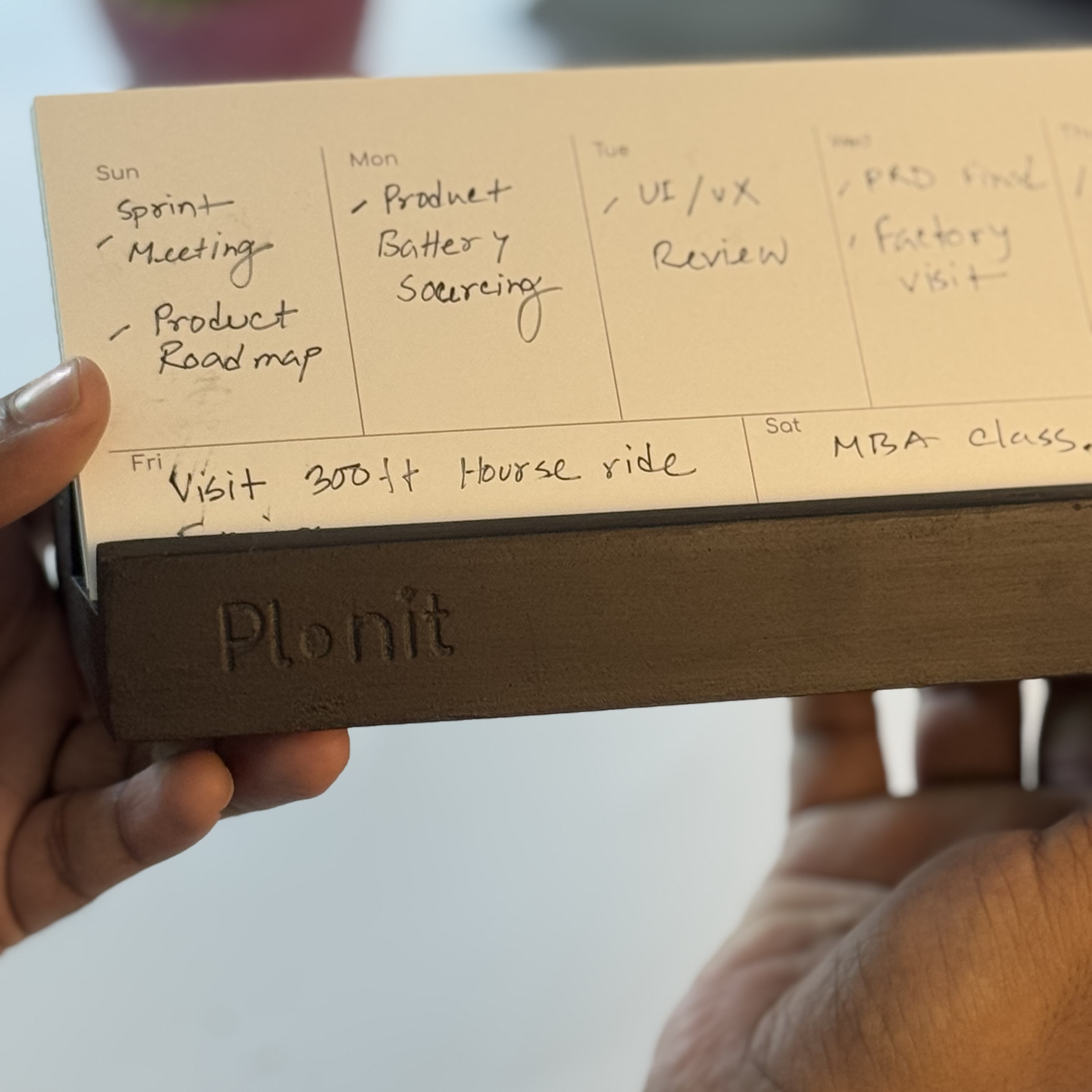 Planit Analog Weekly Planner
