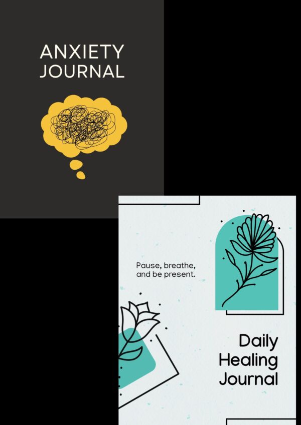 Anxiety & Healing Journal Combo