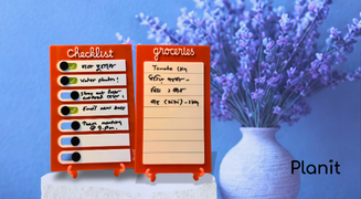 Checklist Tracker and Groceries To-buy Board (With Stand+Magnet)