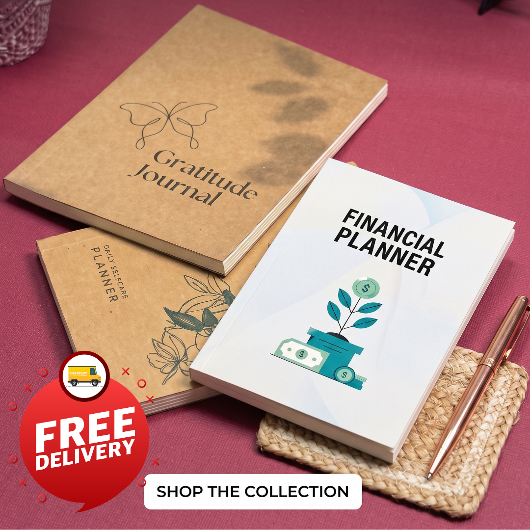 Wellbeing Combo (Financial + Gratitude + Self-care Journal)    